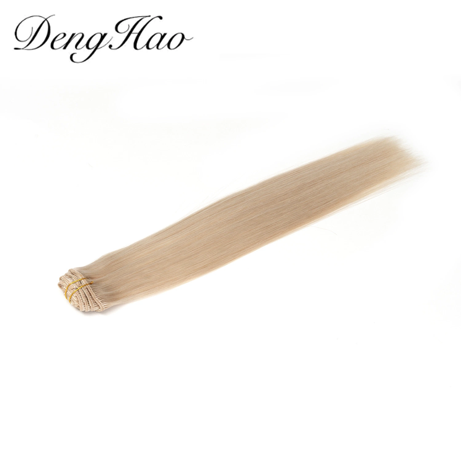 Denghao100% Human Hair Straight Human Hair Virgin Hair Clip in Hair Extension