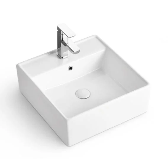 Sanitary Ware Sink Countertop Rectangular Washbasin Ceramic Lavabo Sink