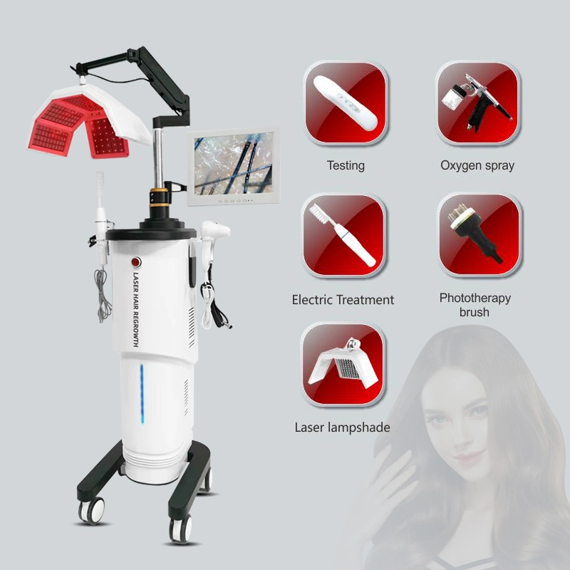 Multifonction soin du cuir chevelu traitement de nettoyage en profondeur Diode la croissance des cheveux au laser Machine salon de coiffure équipement