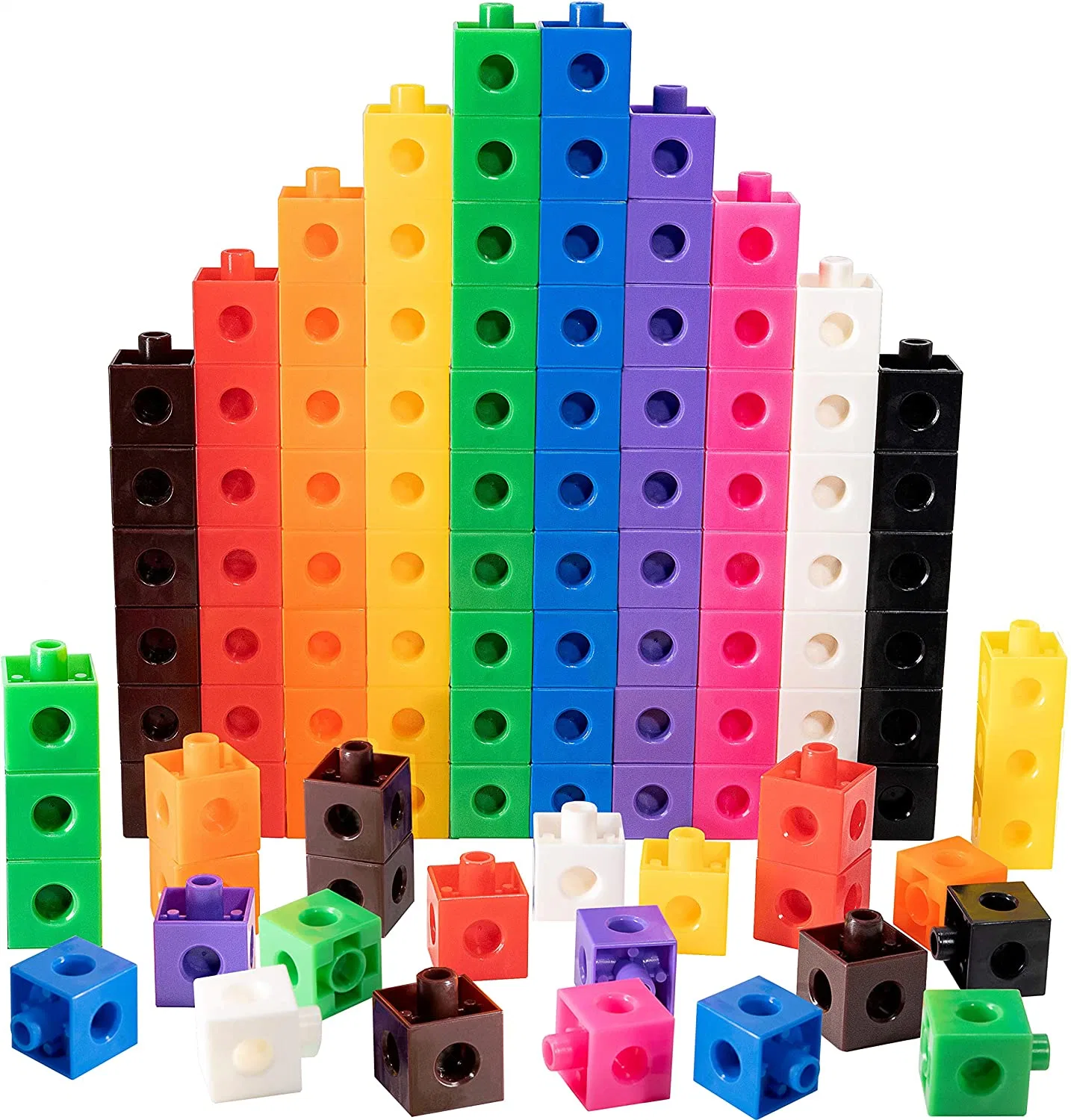 Plastic Linking Cubes Building Blocks Color Build Math Linking Cubes Factory