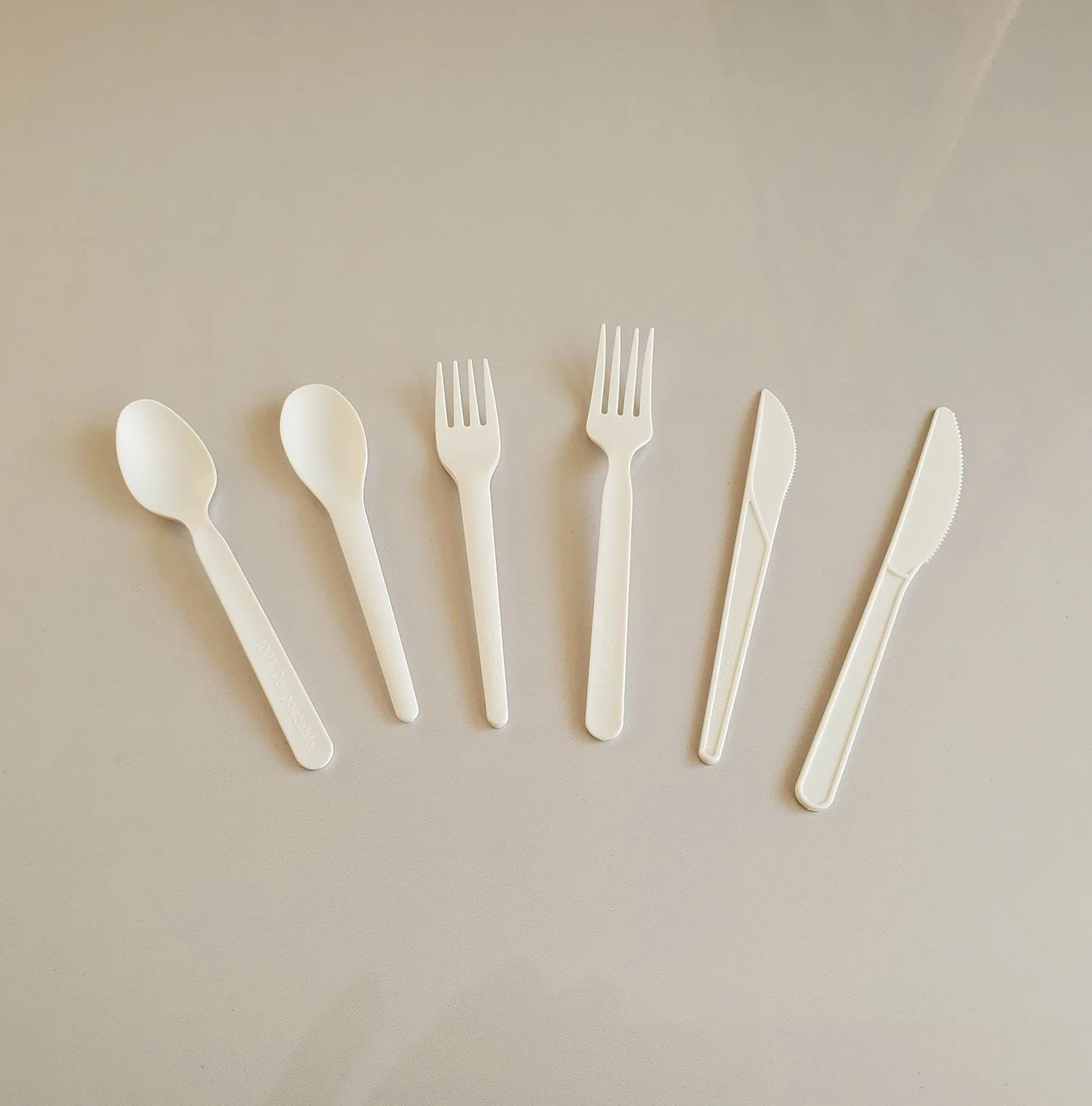 Compostable Polylactic Acid Knife Biodegradable Spoon PLA Fork