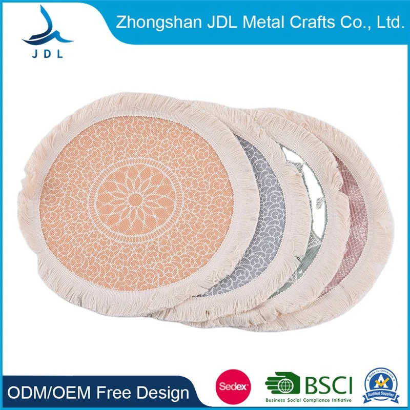 High quality/High cost performance New Design Table Mats Wholesale/Supplier Marble Sublimation Glass Coaster Polyester Placemat