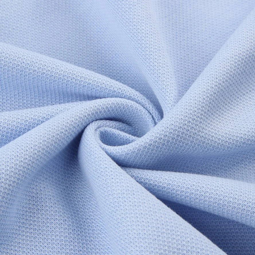 Fabricado na China Piqué tecido de malha de nylon de vestuário elastano poliéster tricotadas de tricotar Piqué tecido de malha Polo T-shirt Mesh tecido líquido para Sportswear, Garment