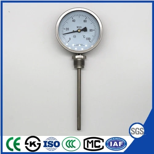 Давление газа на указателе температуры биметаллическую пластину термометр радиальные цепи нижнего соединения
