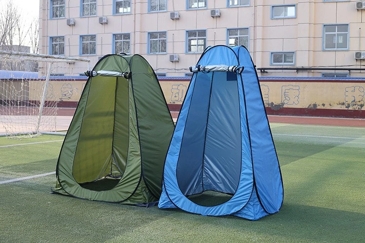 Tente de toilette abri de camping, tente de douche pop-up pour l'intimité, tente de changement de vêtements en plein air, tente de rangement pour la pêche et le bain, tente portable avec sac de transport.