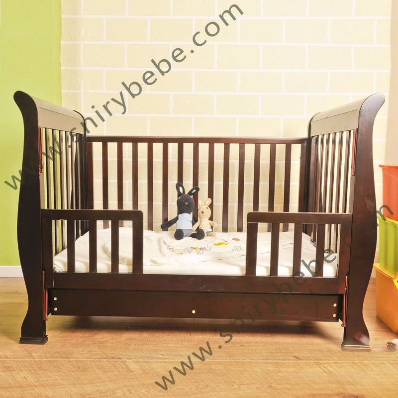 Pine Wood Multifunctional Bed Newborn Movable Children Babies Bedroom Furniture