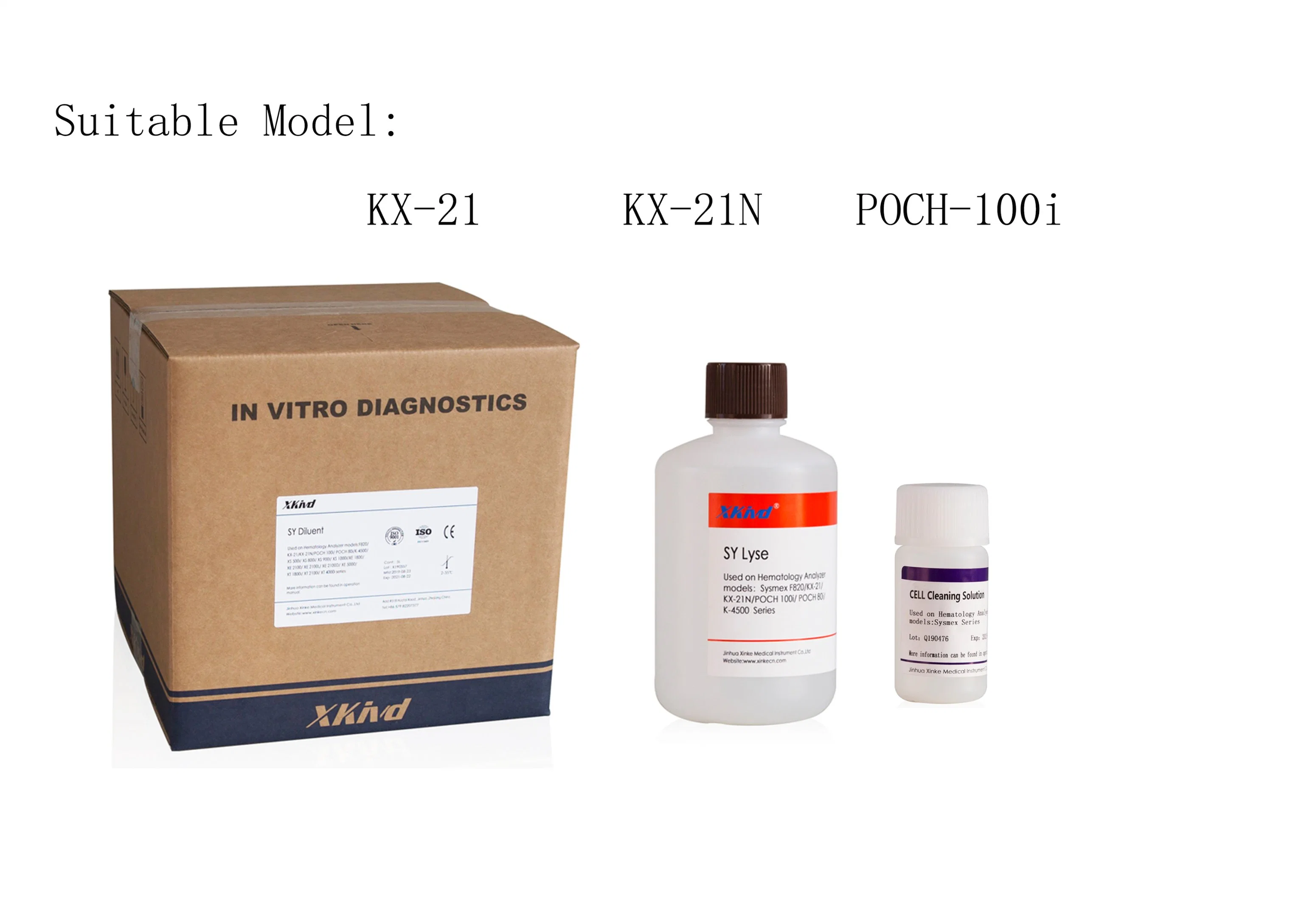 Analizador de Hematología Sysmex Kx21 Poch100 diluyente de Cellpack 3 Hematología de Diff Reactivo del analizador