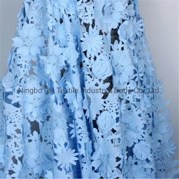 Good Quality Milk Silk Yarn Embroidery Lace Fabric with Cheap Price