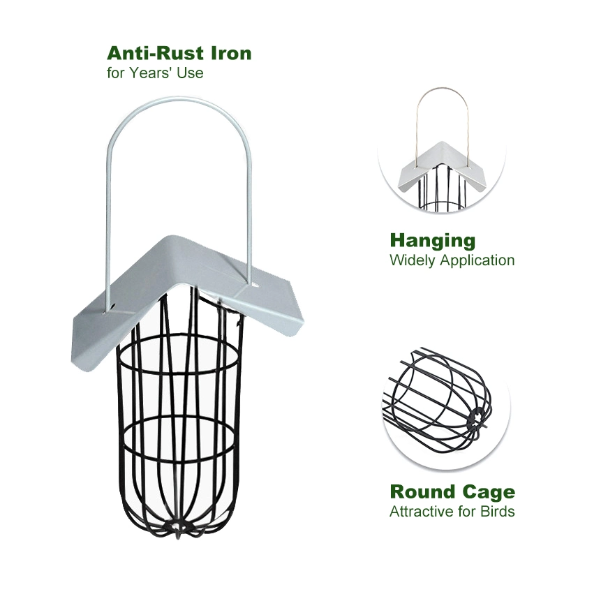 Squirrels-Proof Design Garden Metal Hanging Bird Feeder