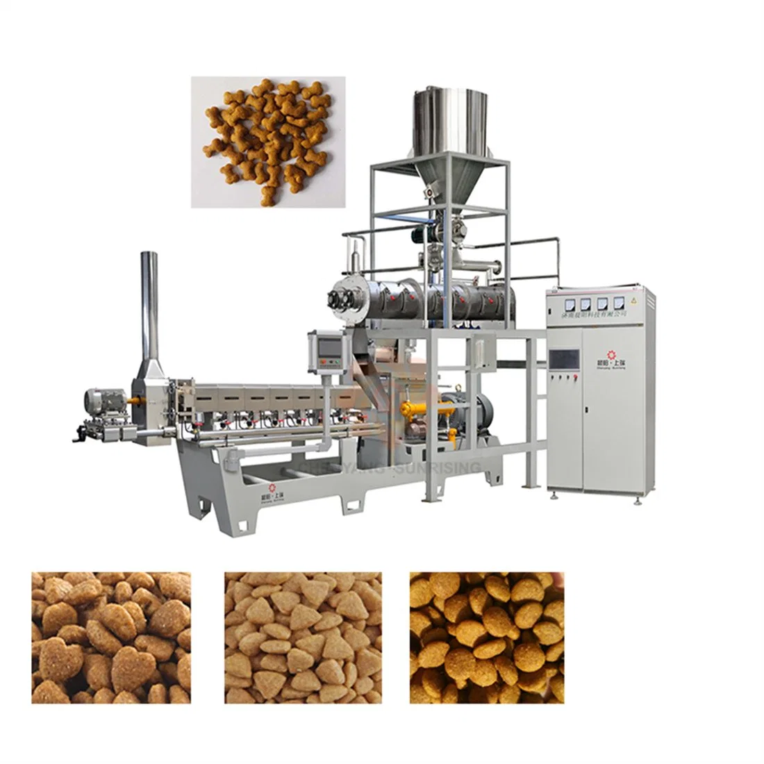 Dry Pet Cat Dog Food Fish Feed Extruder Equipment Plant Animal Pet Dog Food Pellet Production Line Machine