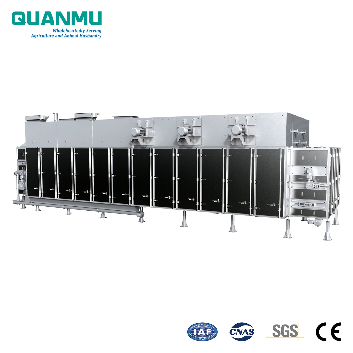 Best Price of Dry Dog or Cat and Pet Food Pellet Belt Type (3000mm width) Steam Drying Machine in Food Machine