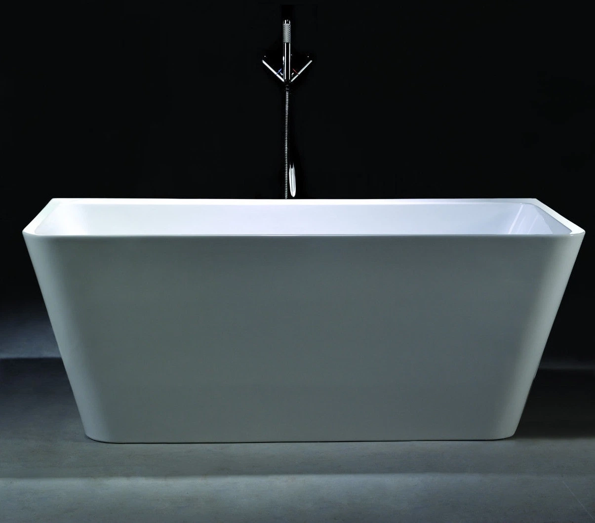 Square Shape Soaking Bath Tub Acrylic Bathtub for Bathroom Shower