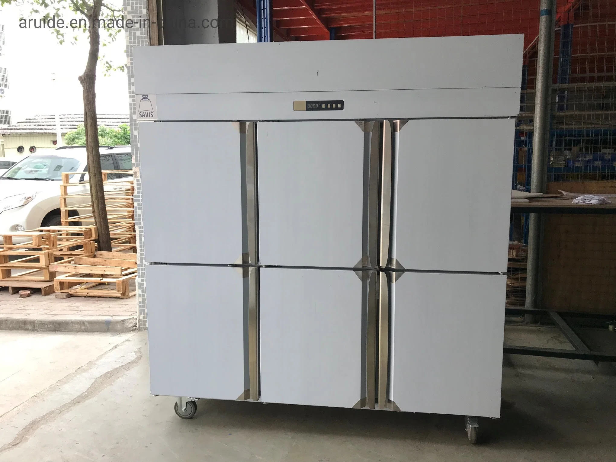 Auto- Defrost 6 Door Refrigerator Commercial with Ce (D1.6L6FB)