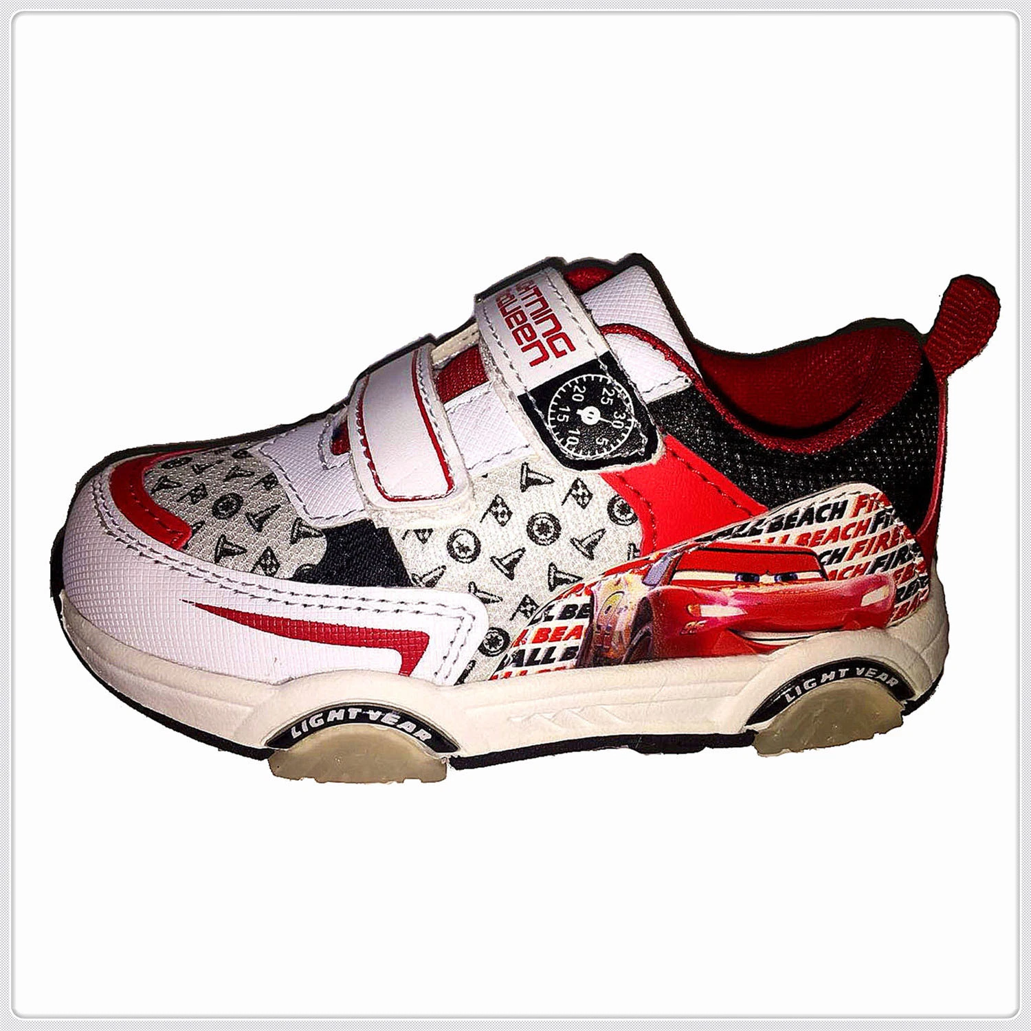 Boy's Shoes PU Upper with PVC Patch with Lights