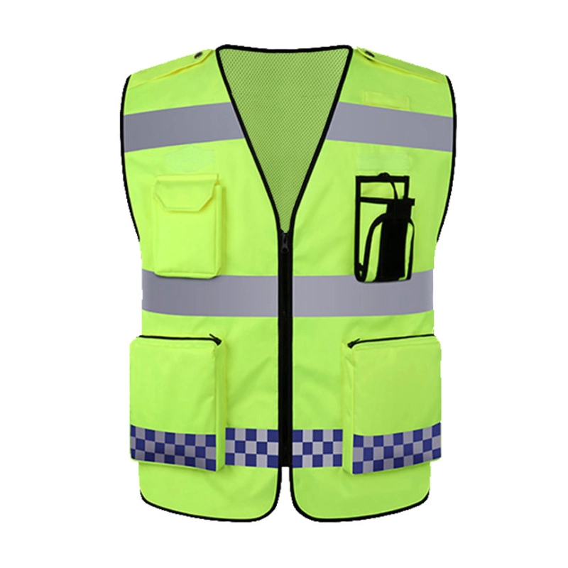 Personal Security Construction High Visibility Reflective Safety Vest Jacket