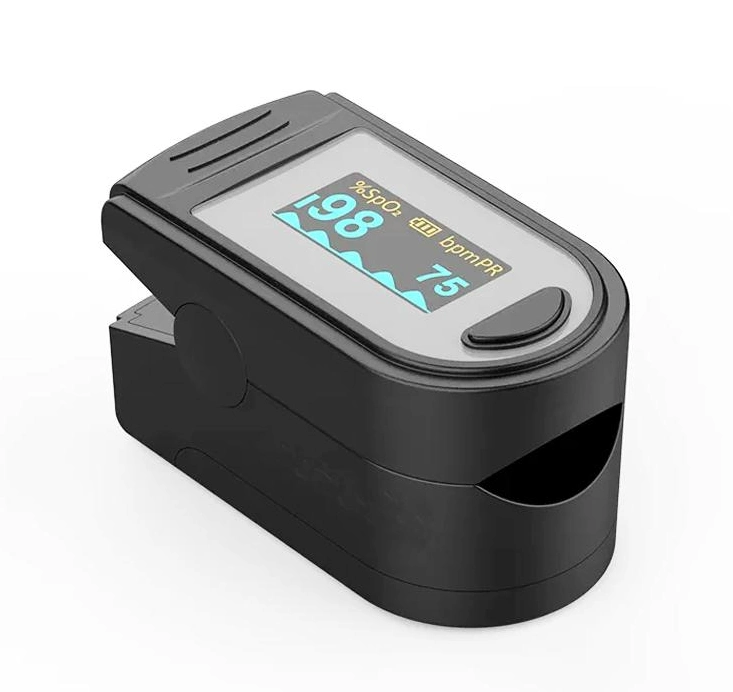 Fingertip Pulse Oximeter, SpO2 Blood Oxygen Saturation Monitor with Heart Rate Measurement