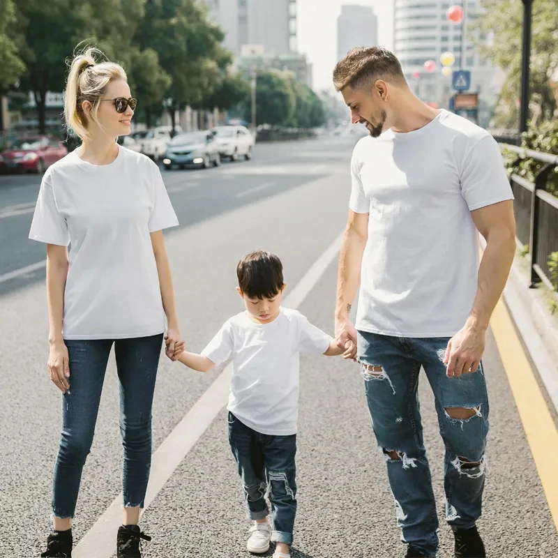 Großhandel Fabrik 100% Baumwolle Unisex Blank Plain Printing T-Shirt OEM Benutzerdefiniertes Logo