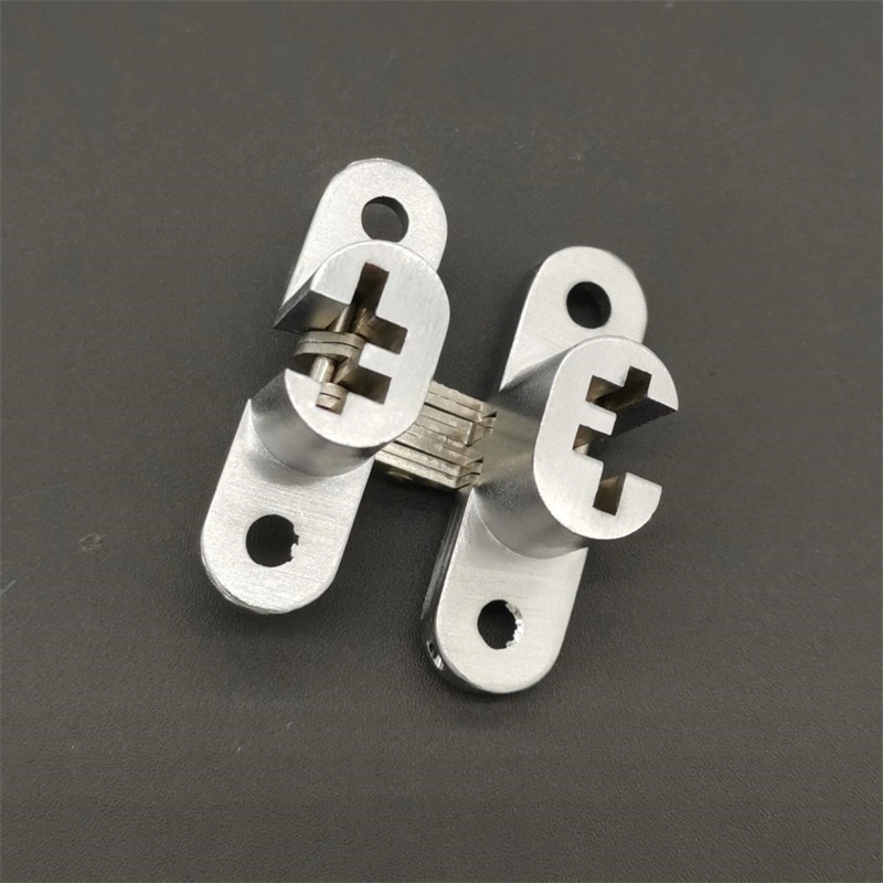 Stainless Steel Concealed Cross European Folding Door Hinge for Furniture Hardware Wardrobe