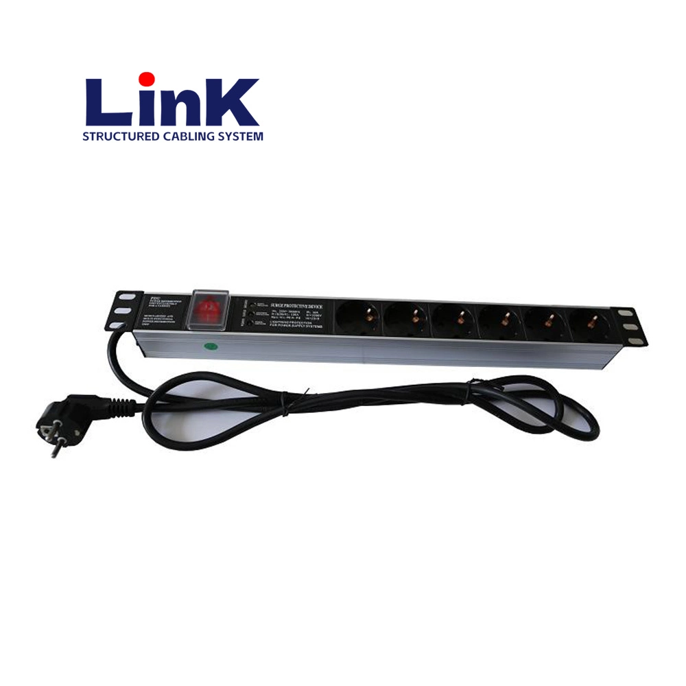 France PDU 19 Inch Server Rack PDU France Type for Electric Power Transmission