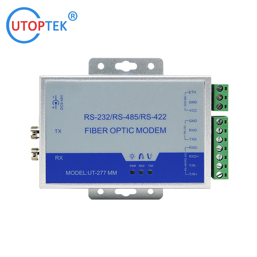 RS485/RS422/RS232 to Fiber Converter Fiber Modem Single Mode Single Fiber Sc 20km Media Converter