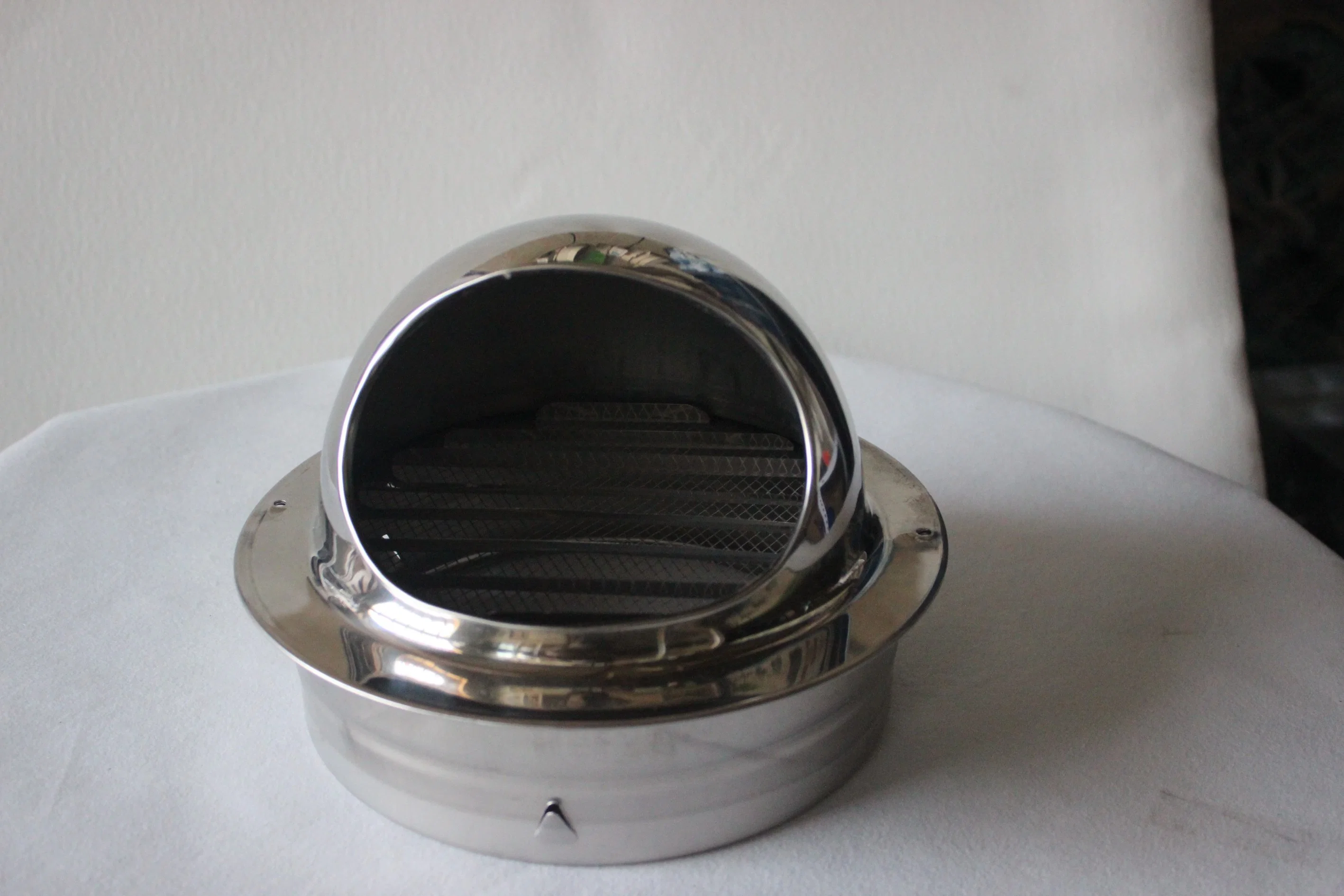 Stainless Steel Wall Air Vent Grille Exterior Round Ducting Ventilation Grilles Hood Vent Cap