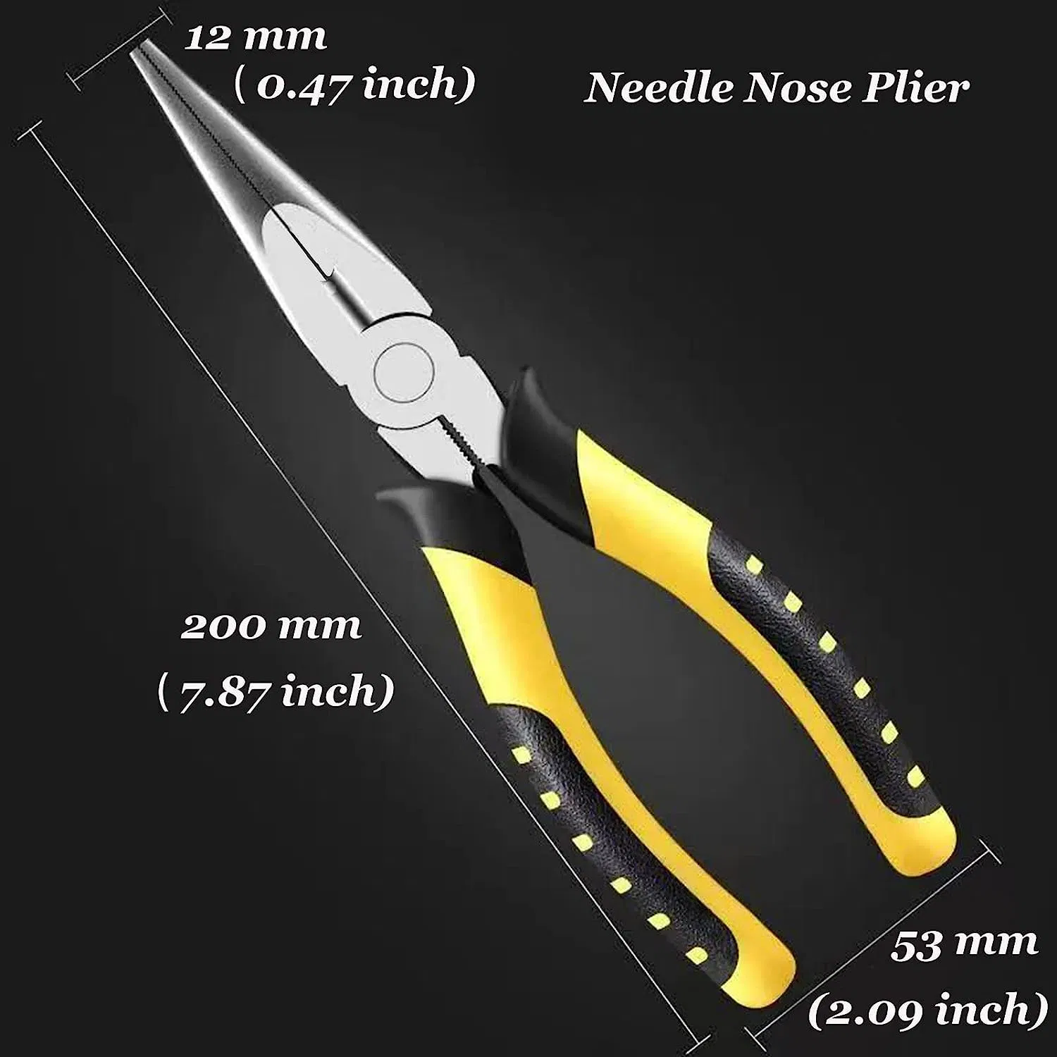 OEM Needle Long Nose Pliers with Side Cutters Nickel Chromium Steel Jewelry Making