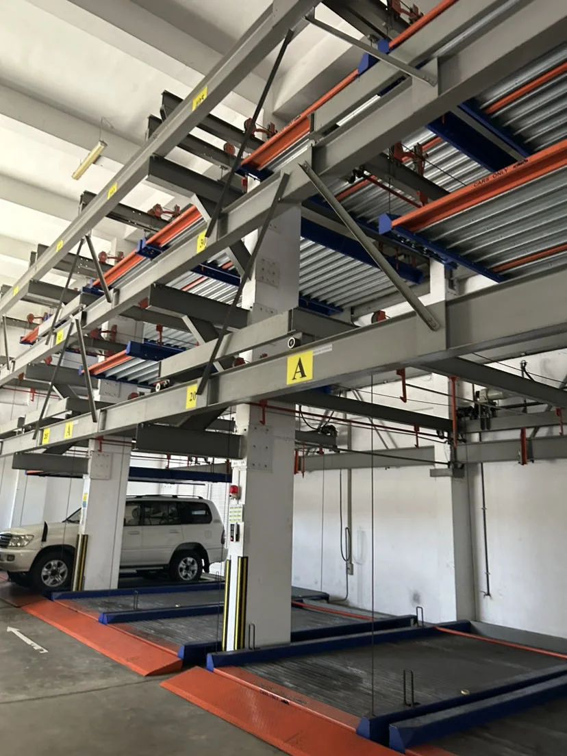 Multi-Level Semi Automatic Puzzle Stereo Car Parking System