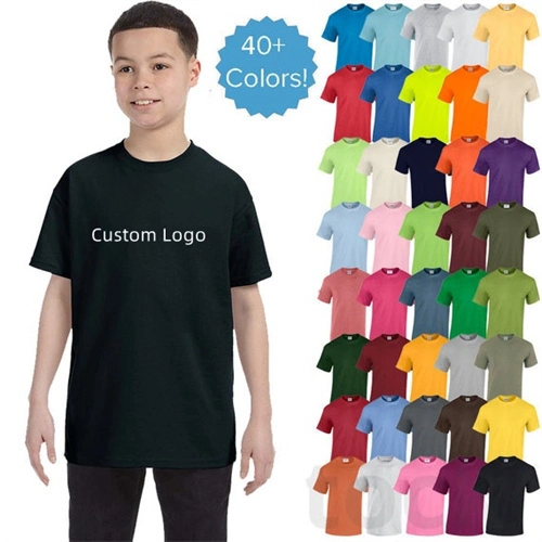 Оптовая торговля многоцветный летом тройников одежды Китай производитель мальчиков девочек детей увеличенного размера дешевые обычную одежду бесплатные образцы дрсуга логотипа OEM-O-шее короткое замыкание футболка