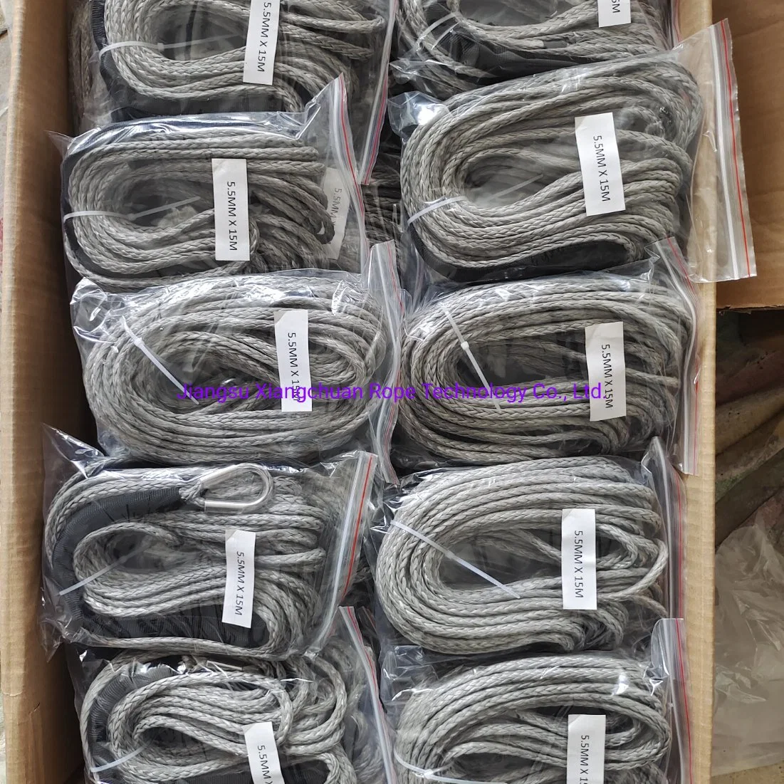 Guincho corda fábrica Fornecedor Hot Sell Guincho peças 12 mm sintético Guincho RopeApplication Auto