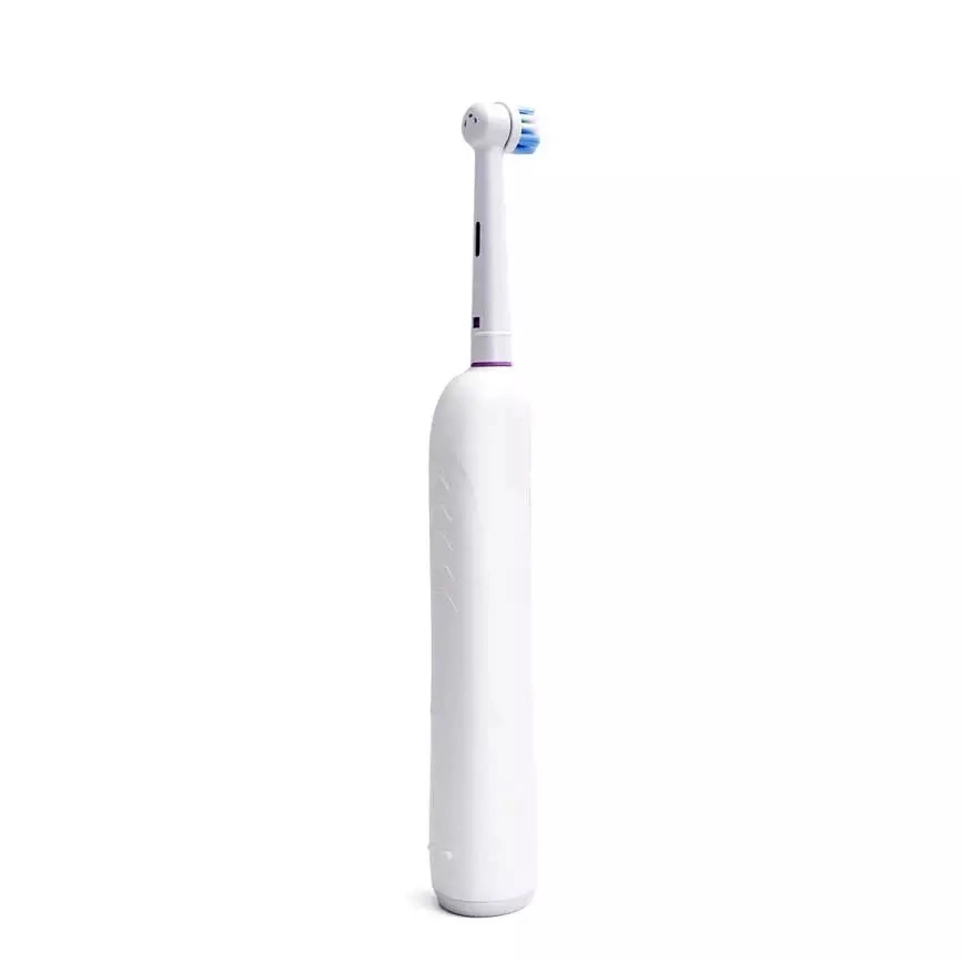 Recargable Jssan JS301 resistente al agua IPX7 un cepillo de dientes eléctrico plegable giratorio con cabeza redonda