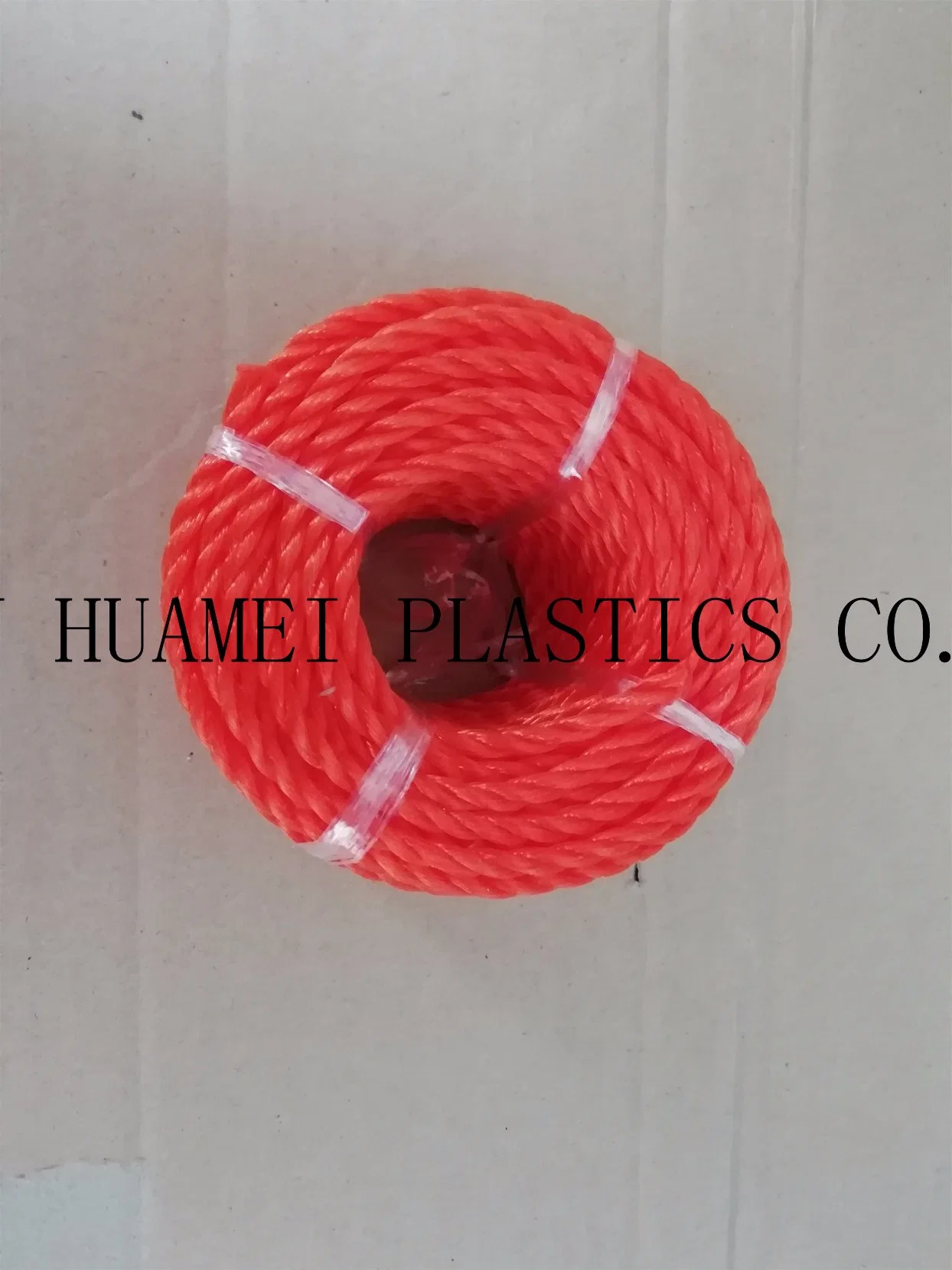 Factory Supply HDPE Monofilament 3 Strands Twisted Rope Plastic Rope Outside Good Quality Twisted PP PE Nylon Cord