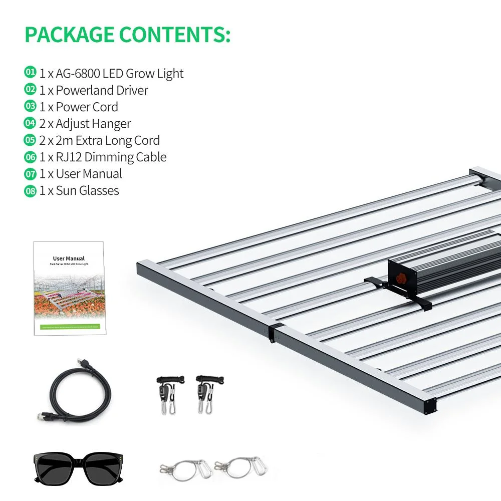 2022 Comercio al por mayor Plegable de Alta Potencia 800W Espectro LM301b regulable LED Iluminación crecer las plantas de interior