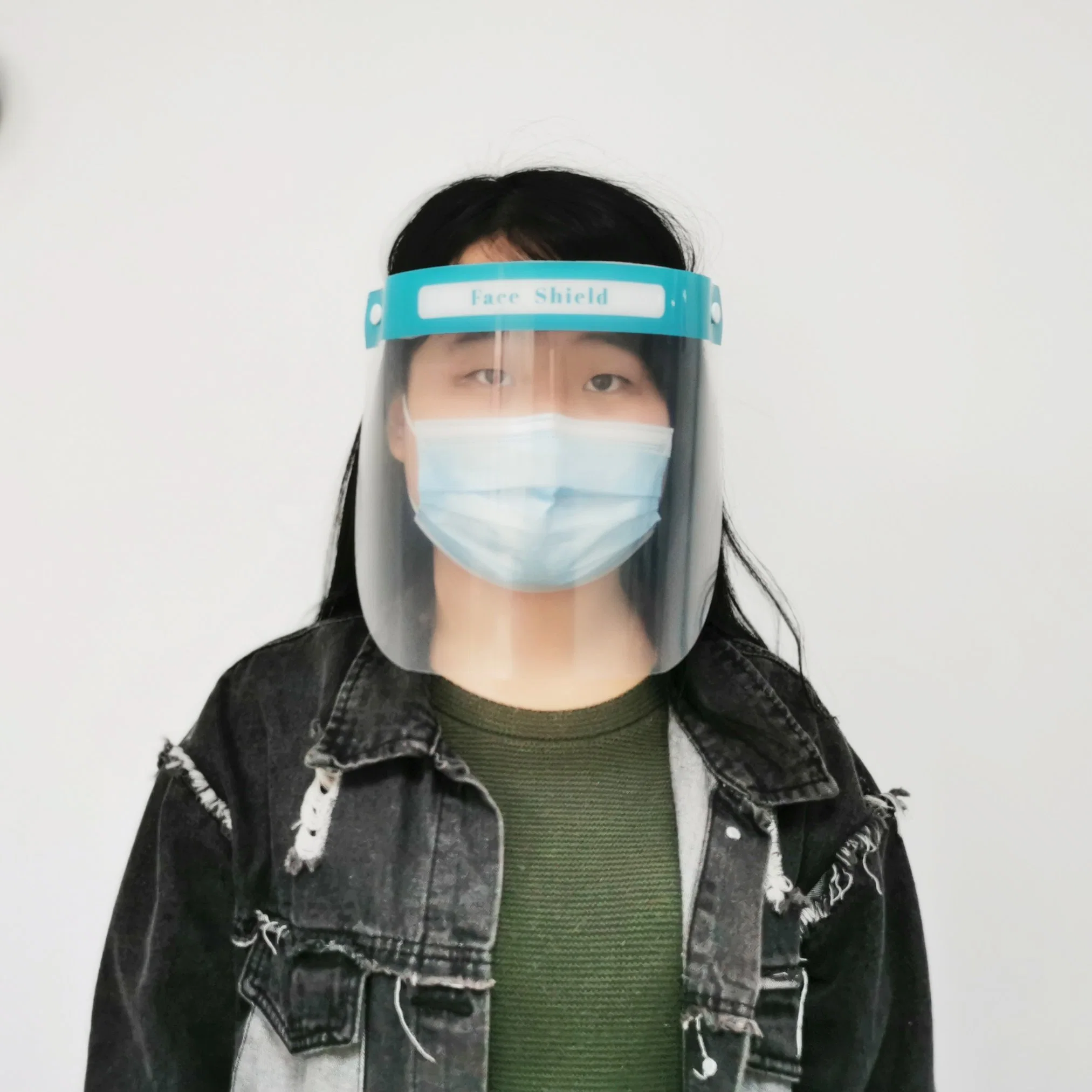  High-Molecular Polymer Materials Plastic Protective Face Shield