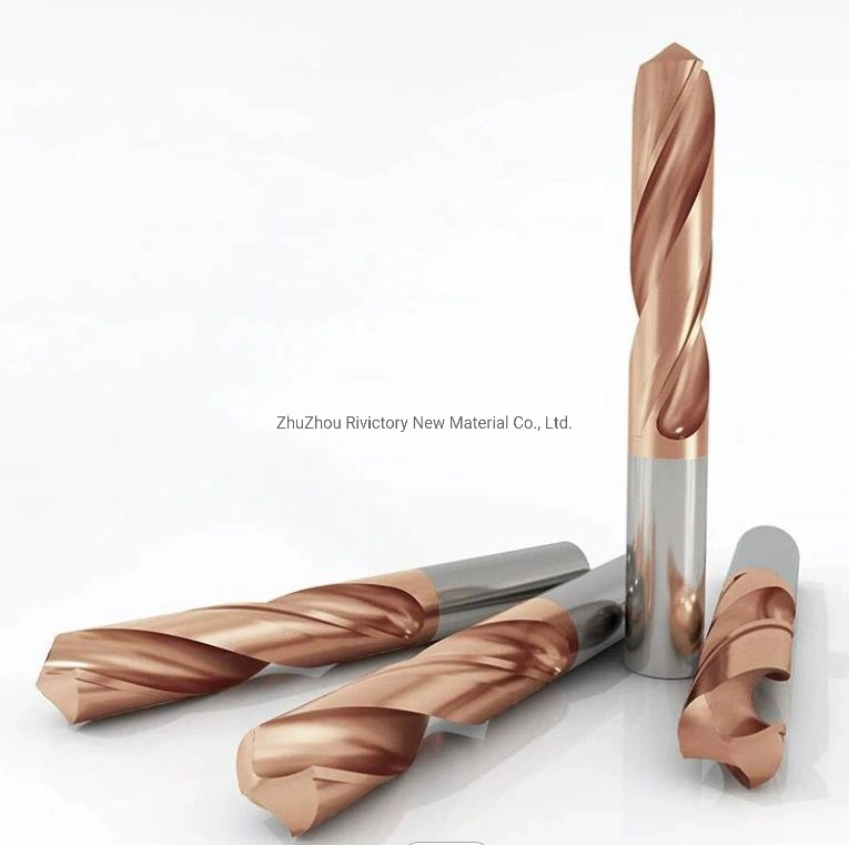 Discount HRC45 HRC55 2 Flute Wood Drill Bits Sets Tungsten Cutting Drilling Tools Twist Carbide Drill