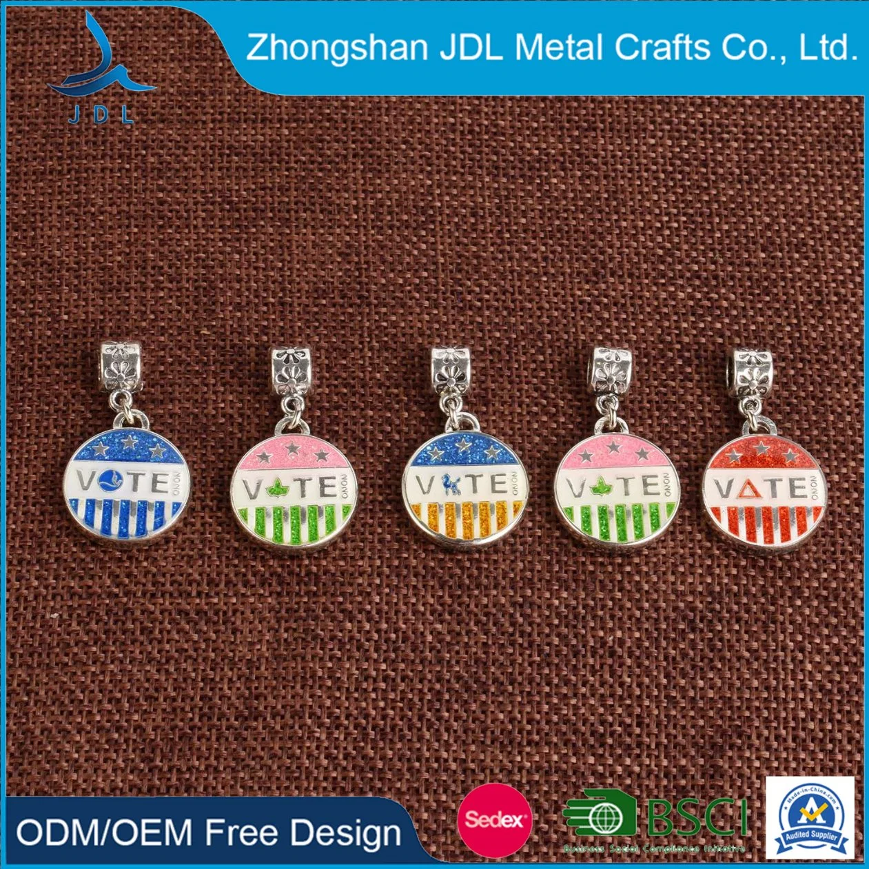 New Design Custom Made Metal Charm for Bracelet Necklace Jewelry Making Accessories Pendent (charm-05)