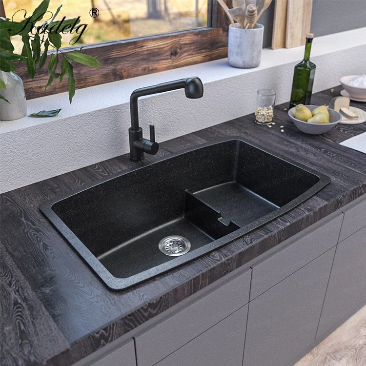 American Style Popular Anti-Scratch Matt Grey Granite Kitchen Sink