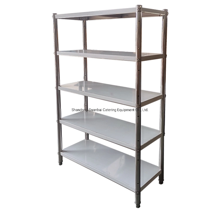 Four Tiers Stainless Steel Kitchen Racks Inox Stainless Steel Restaurant Shelf as Fast Food Equipment