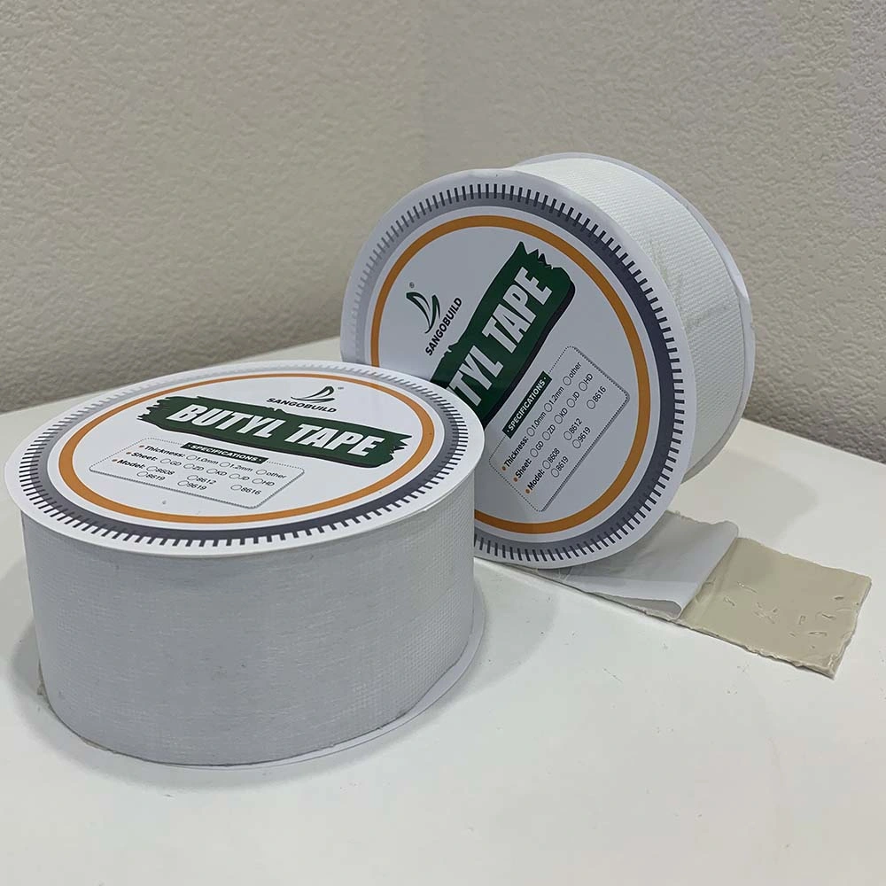 Villa Using 2019 New Aluminum Foil Butyl Rubber Tape Adhesive Sealing Best for RV Roof Marine Repair Traditional Construction Material Nonwoven Butyl Tape