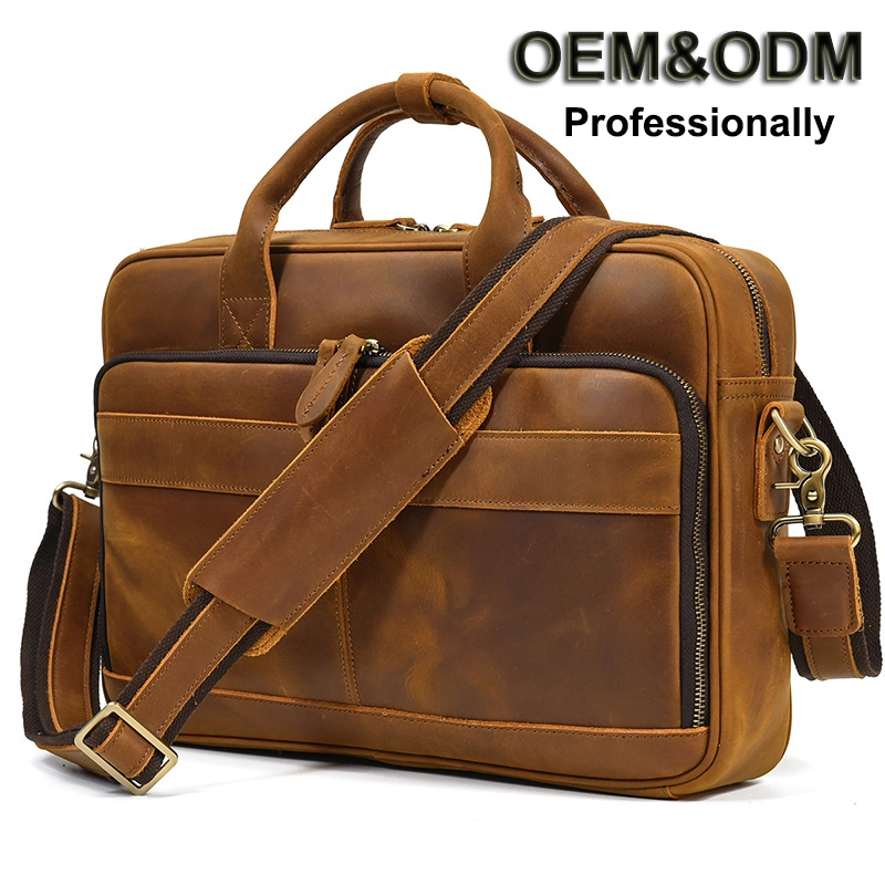 Factory OEM/ODM Office Zipper Document Backpack Canvas Business Messenger Pilot Notebook Bags Sling Case Neoprene Sleeve Men Bookbag Leather Laptop Computer Bag