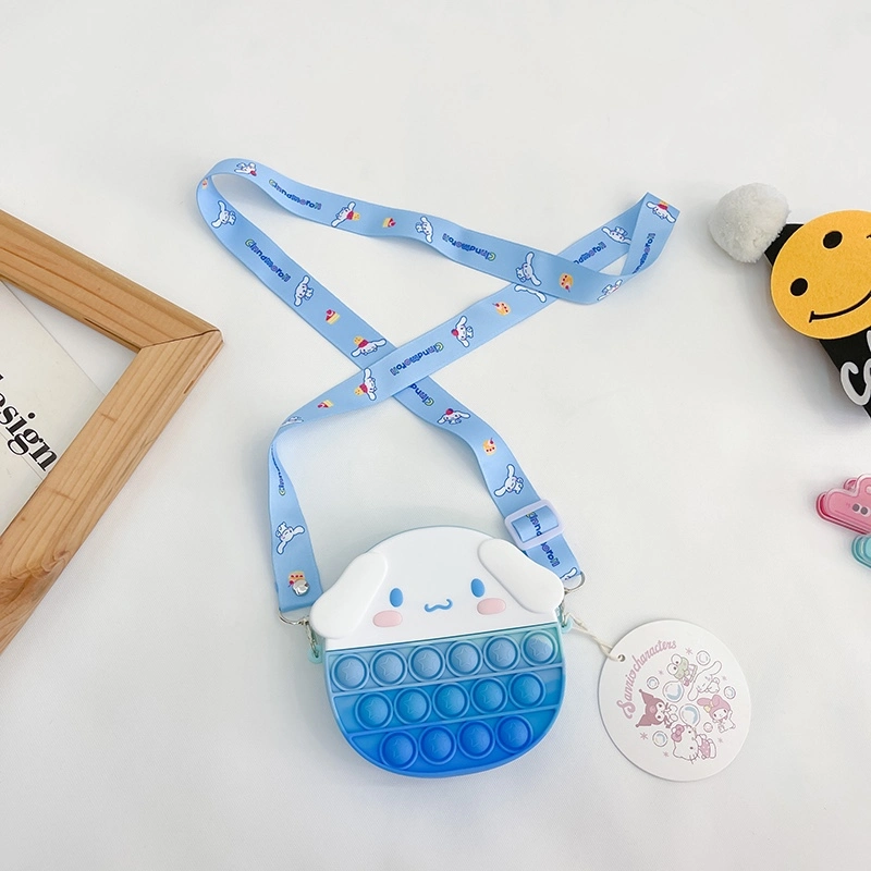 Children's Bag Female Cute Baby Zero Purse Girl Cartoon Silicone Educational Toy Bag Little Girl Crossbody Bag