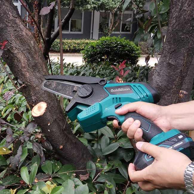 4 polegada 18V Bateria de Lítio Cordless Serra de cadeia de ferramentas eléctricas