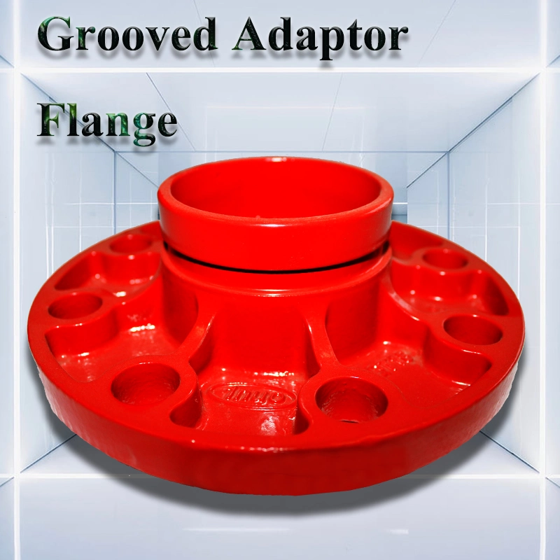 Ductile Iron Grooved Adaptor Flange Pn16 ANSI Class 150 for Fire Fighting