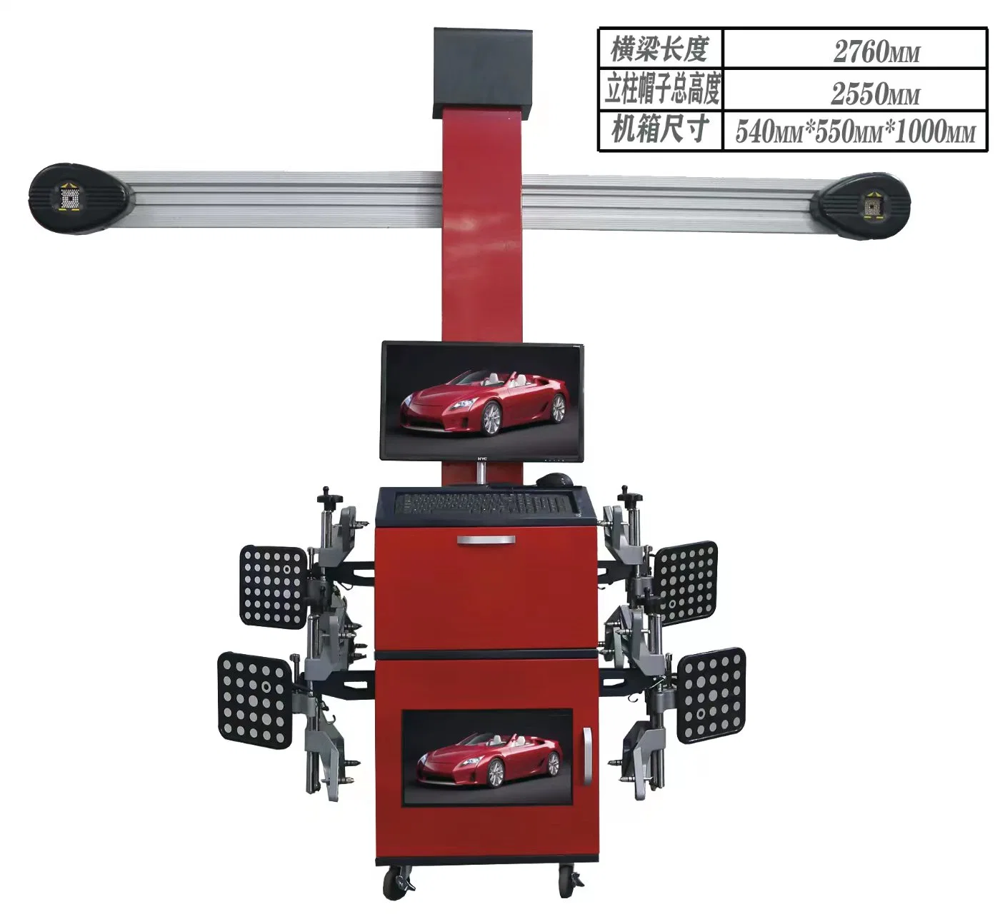 Alignement des roues 3D/2 postes de relevage/changeur de pneus de voiture/table élévatrice à ciseaux/auto/Equipement de Garage Outil de Diagnostic