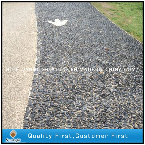 Wholesale/Supplier Polished Loose Black Pebble for Graden Stone