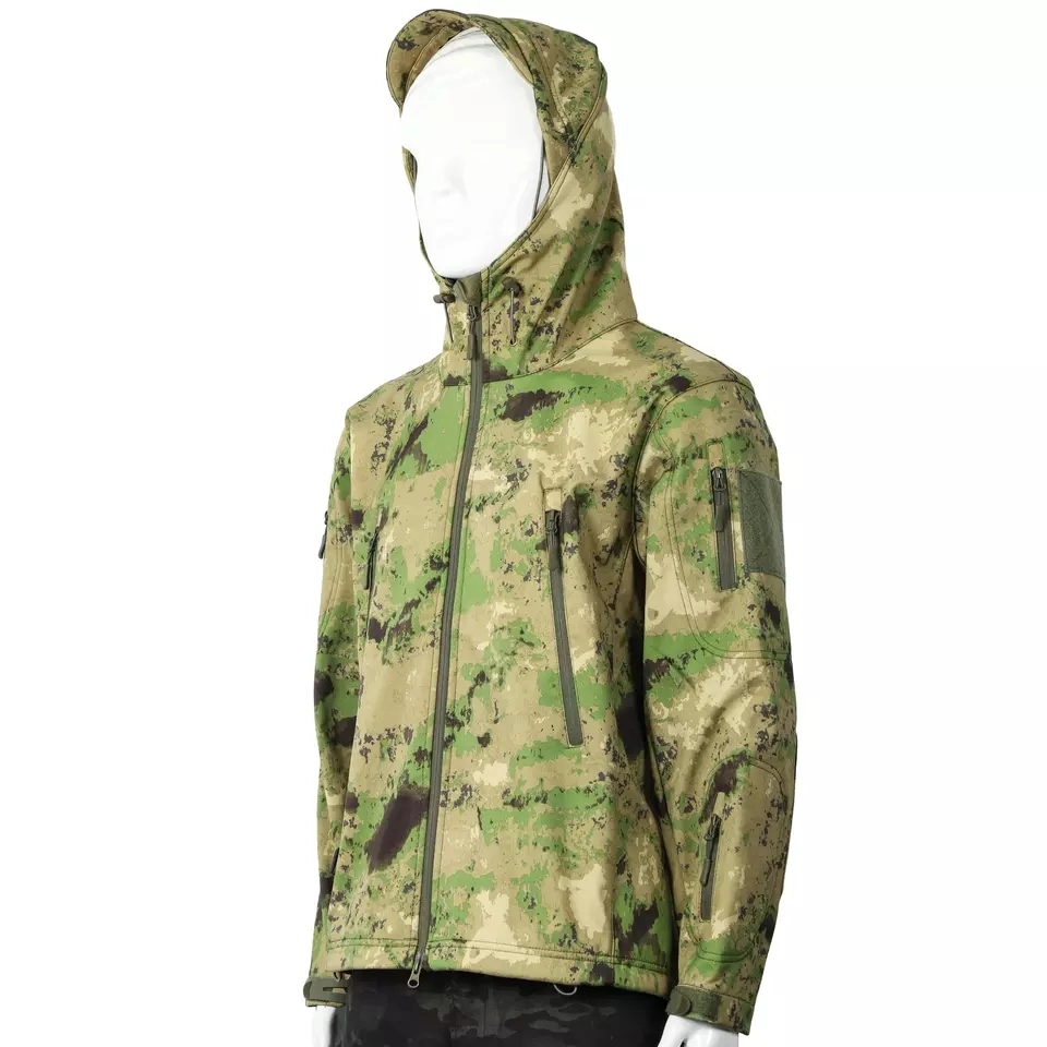 Fabrik Arbeit Jacke Sicherheit Softshell Hochwertige Softshell Jacke mit Hood Camo Softshell Jacketwasserdichte Jacke