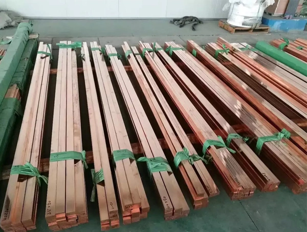 C12200 C18980 C15715 Edge Closing Copper Flat Bar Rod 8mm 99.99% Pure Busbar