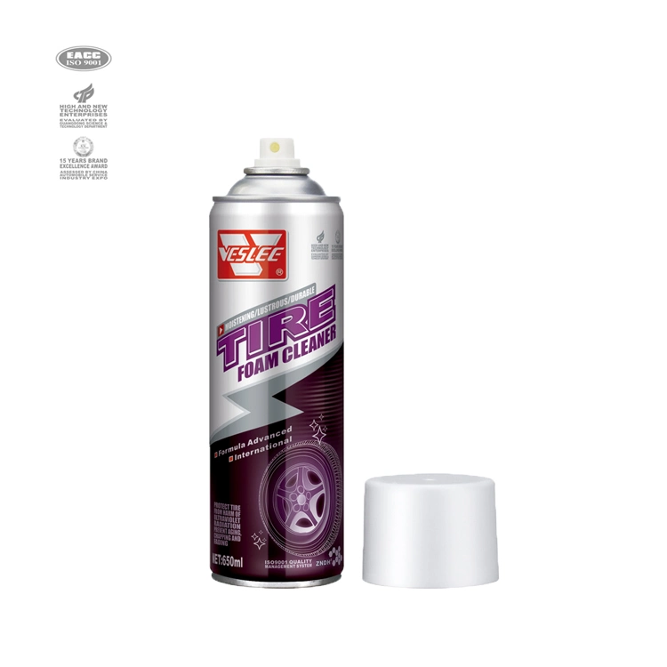 OEM disponible 450ml Spray líquido brillante de espuma de neumáticos