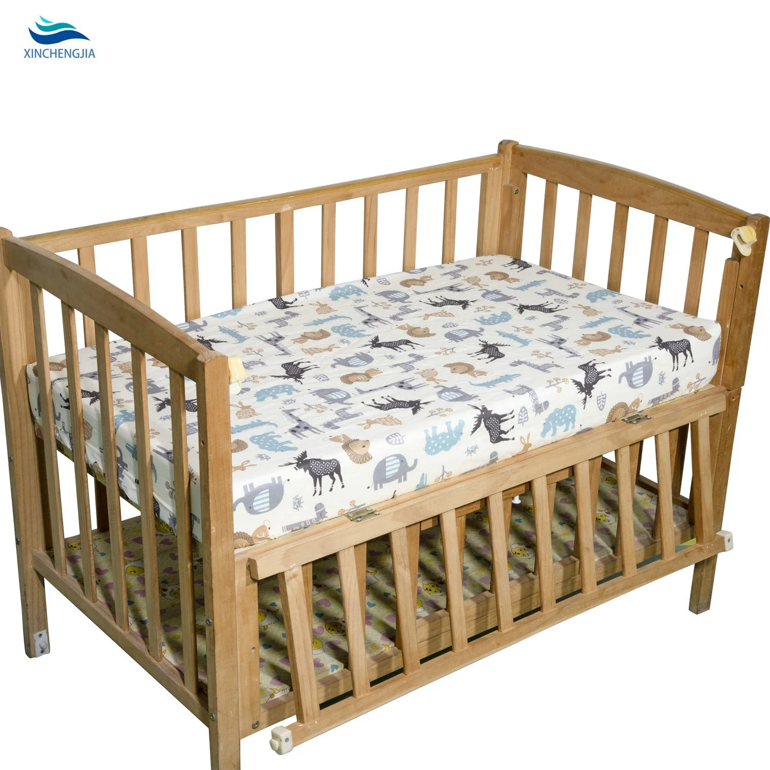 Wholesale Organic 100% Pure Lyocell Pure Bamboo Baby Cot Bed Fitted Crib Bed Sheet Set Kids