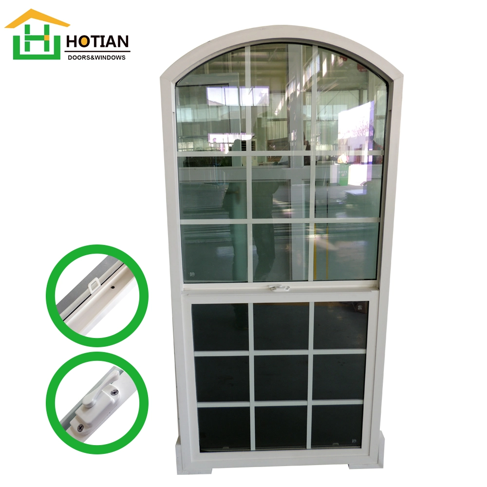 Ventana de PVC barata Hurricane Impact Casement ventana de vinilo personalizado