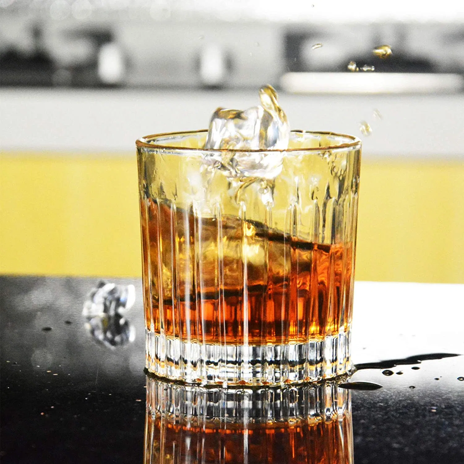 10 Oz Amazon Top Selling Old Fashioned Crystal sans plomb Verre à cocktail Scotch Bar Whiskey